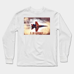 2-Sided F-18 Hornet Afterburner Long Sleeve T-Shirt